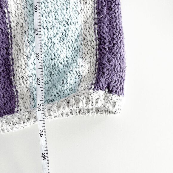 TNA Women's Boho Sweater Baja Hoodie Pullover Knitted Stripe Multicolor Size XS - Picture 8 of 8